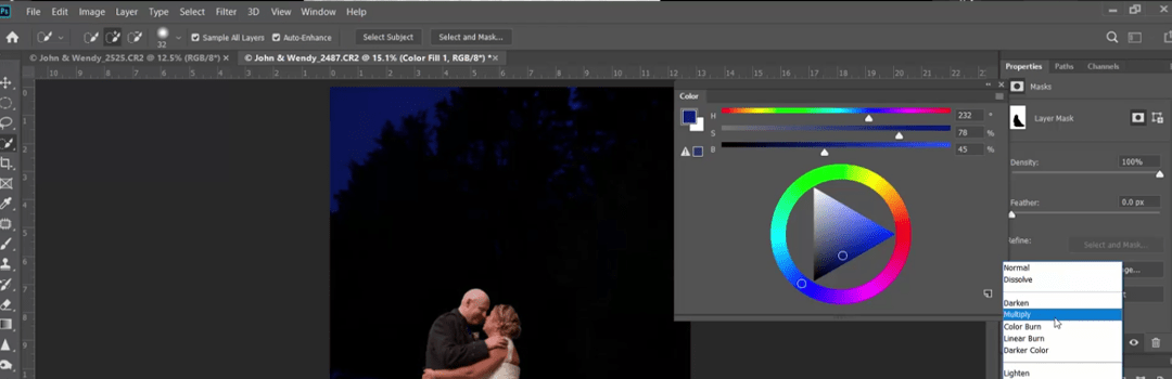 2.Hue and colour blend modes CHANGE COLOR OF AN IMAGE IN PHOTOSHOP: TOP 5 TRICKS
