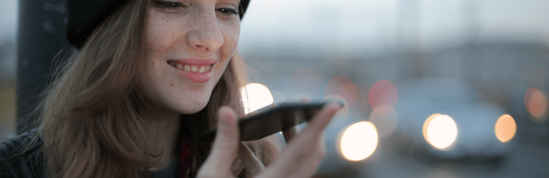 voice search girl mobile